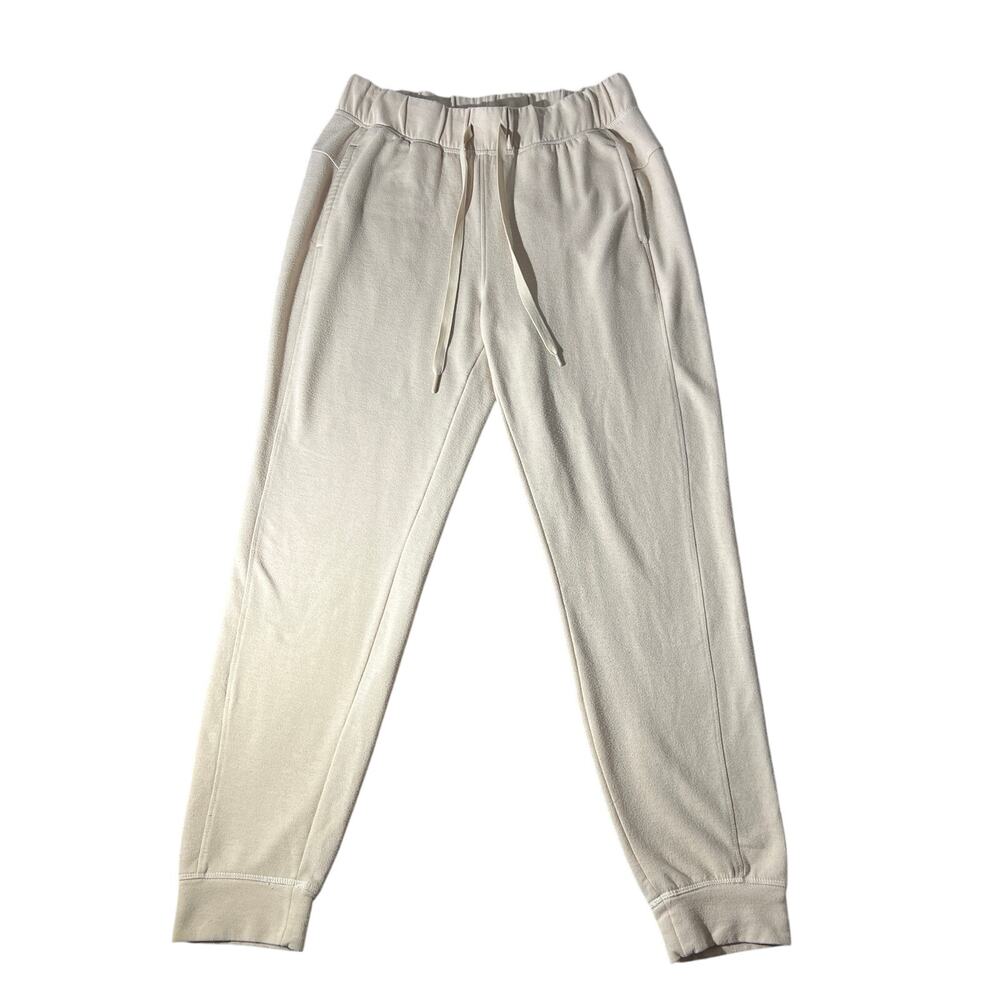 YOGASMOGA Women’s M Beige Jogger Pants Stretch Lounge Casual
